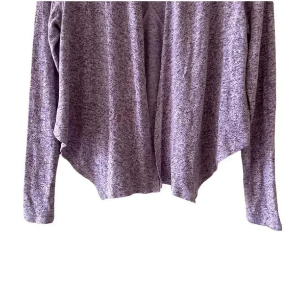 Danskin Drape Front Open Sweater Knit Cardigan Space Dye Top SZ L (10/12) # 1765 - Picture 4 of 10